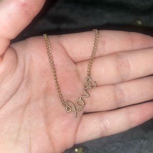 Love “rope” gold necklace
